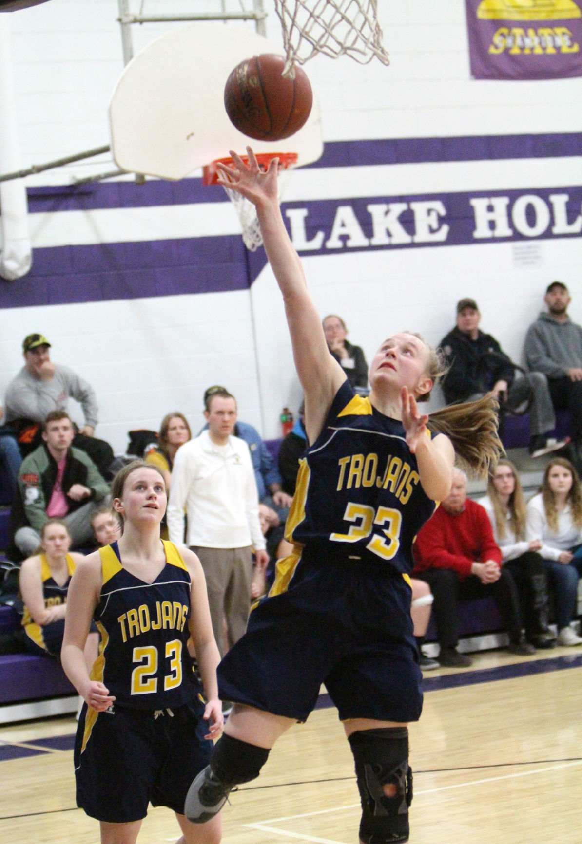 New Auburn at Lake Holcombe girls basketball 2-13-18